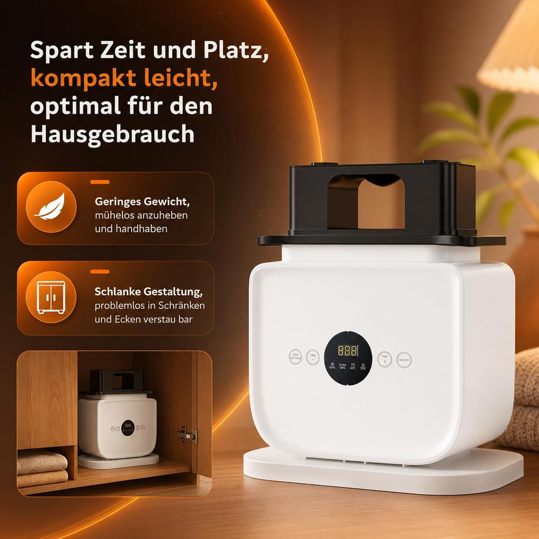 Automatischer Bügelautomat, Tragbar Hemd Bügelmaschine – ausgestattet mit Heisslufttechnik und Timer