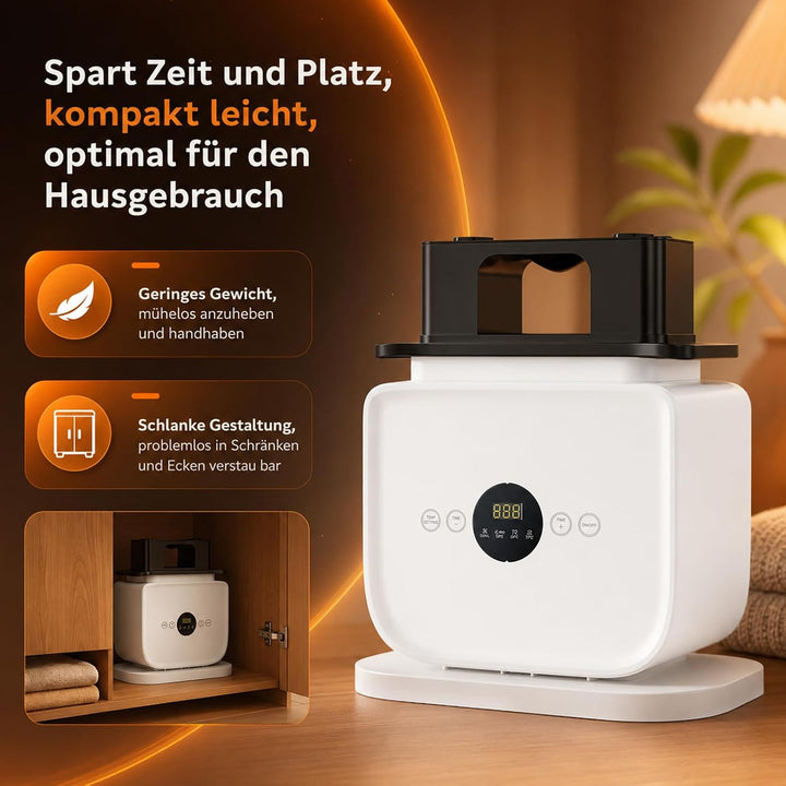 Automatischer Bügelautomat, Tragbar Hemd Bügelmaschine – ausgestattet mit Heisslufttechnik und Timer