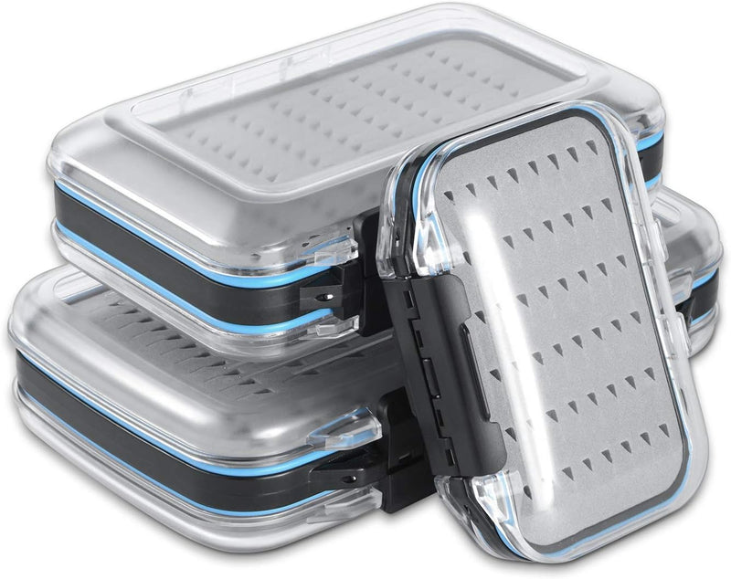Angelkoffer leer 3 Stück Angelzubehör Köderbox Angelbox Spoon Box transparenter Angelkasten mit Grif