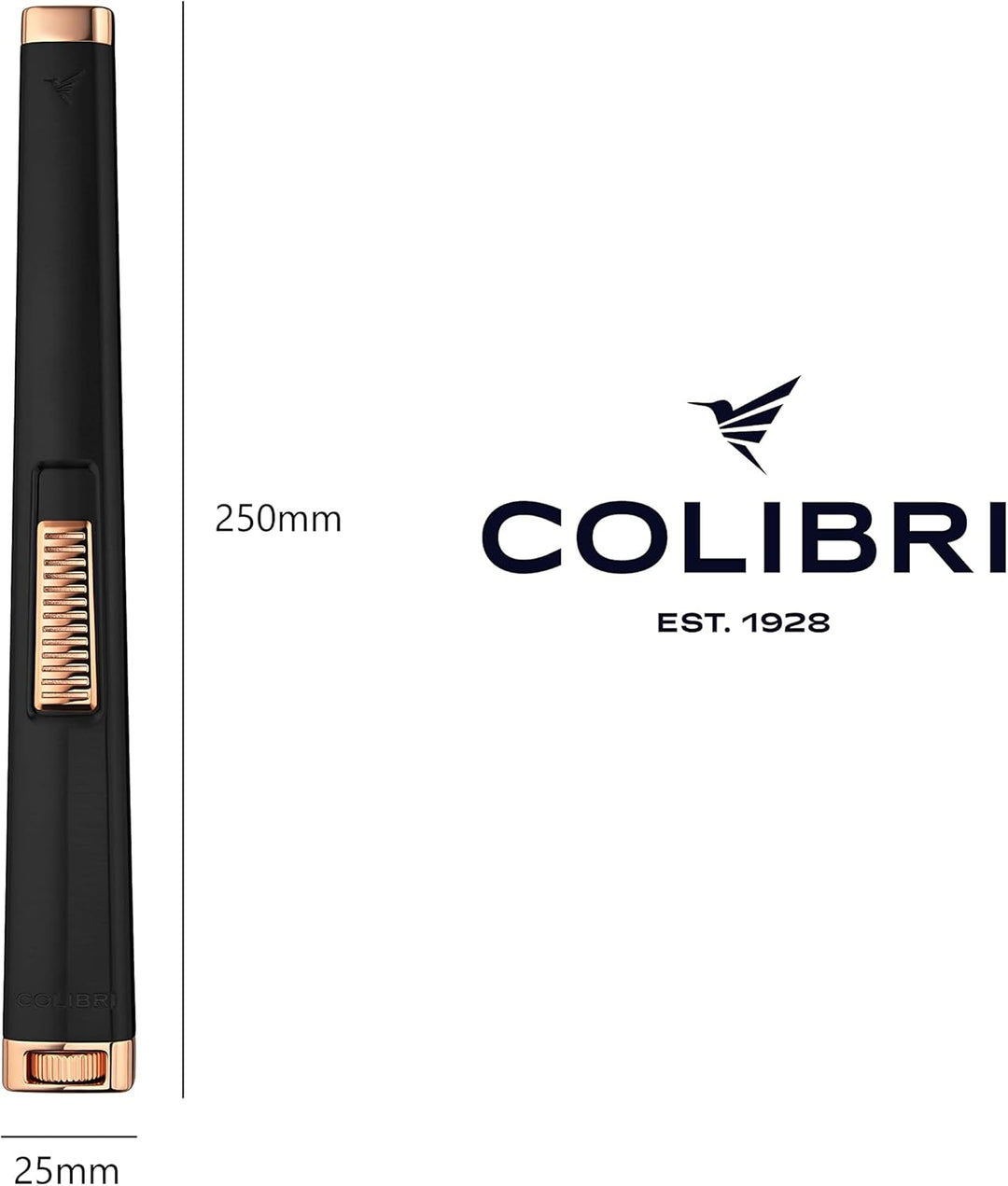 Colibri Aura Jet Flame Kerzenanzünder | Langes Stabfeuerzeug Mit Grosse Reichweite | Luxuriösem Fini