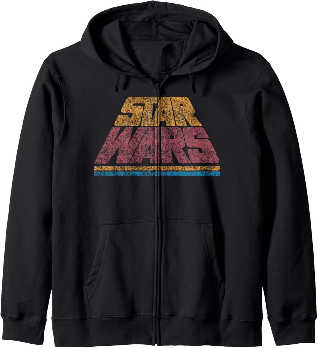 Star Wars Classic Retro Slant Logo Vintage Kapuzenjacke