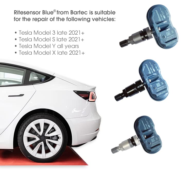 Bartec Rite Blue Bluetooth (BLE) Tesla Reifendruck-Sensor RDKS/TPMS (silver), silver