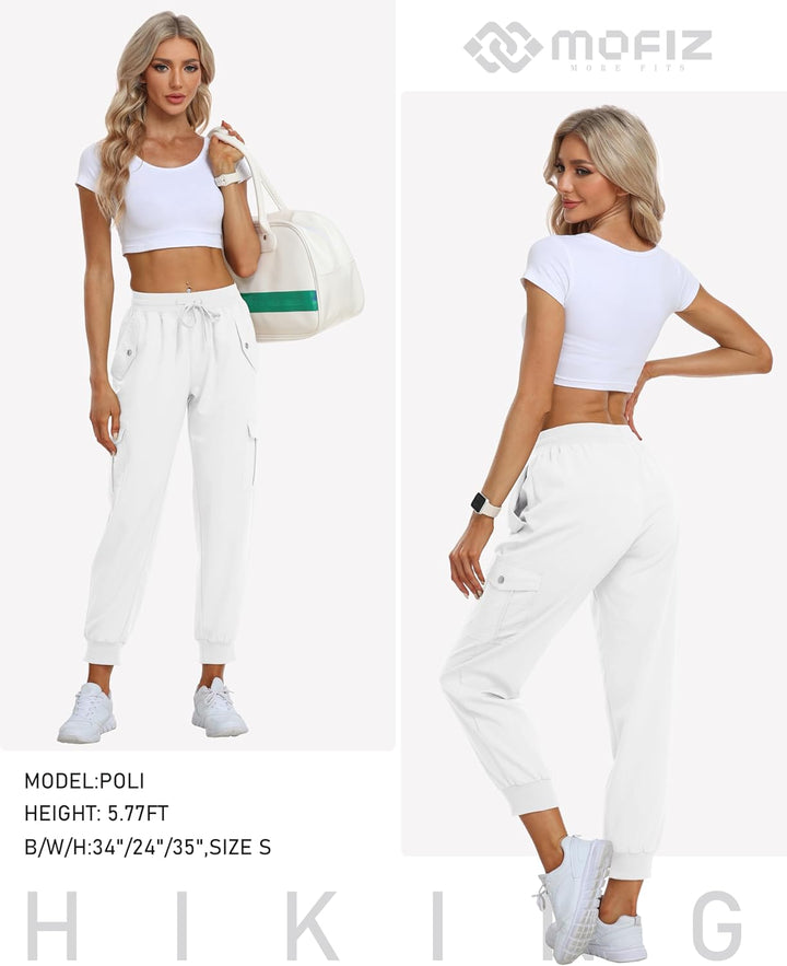 JINSHI Hosen Damen Cargohose Wanderhose Leichte Jogginghose Freizeithose Funktionshose Outdoorhose m