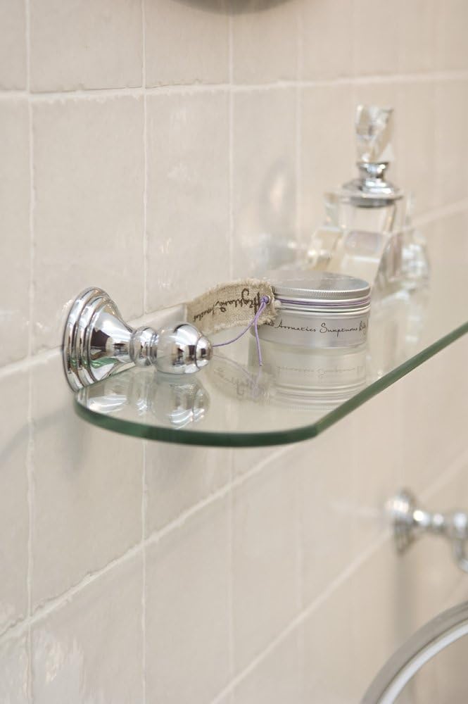 HACEKA allure Ablage, verchromt, 1126170 Ablage Glas, Ablage Glas