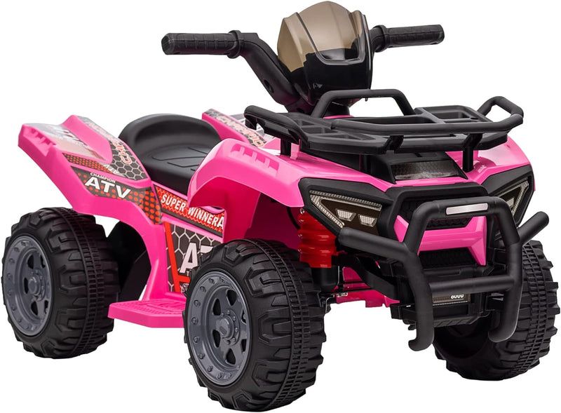 HOMCOM Mini Elektro-Quad Kinder Elektro ATV Frontlicht Kinderfahrzeug Elektroquad für 18-36 Monate K