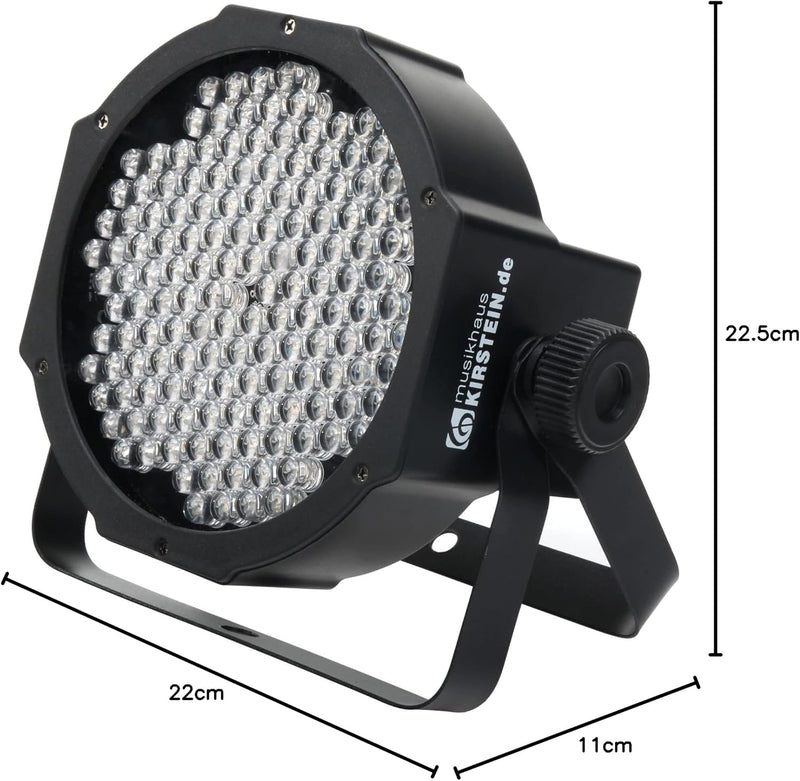 Showlite FLP-144 Flatline Panel LED Scheinwerfer (PAR Strahler, Discolicht, Bühnenbeleuchtung, Lampe