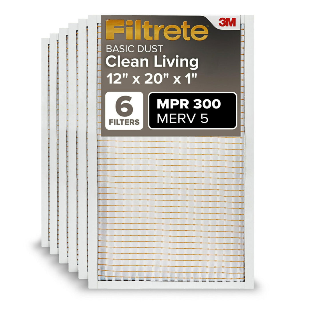 Filtrete BD19–6pk-1e Air Filter, 12 in. x 20 in. x 1 in., weiss