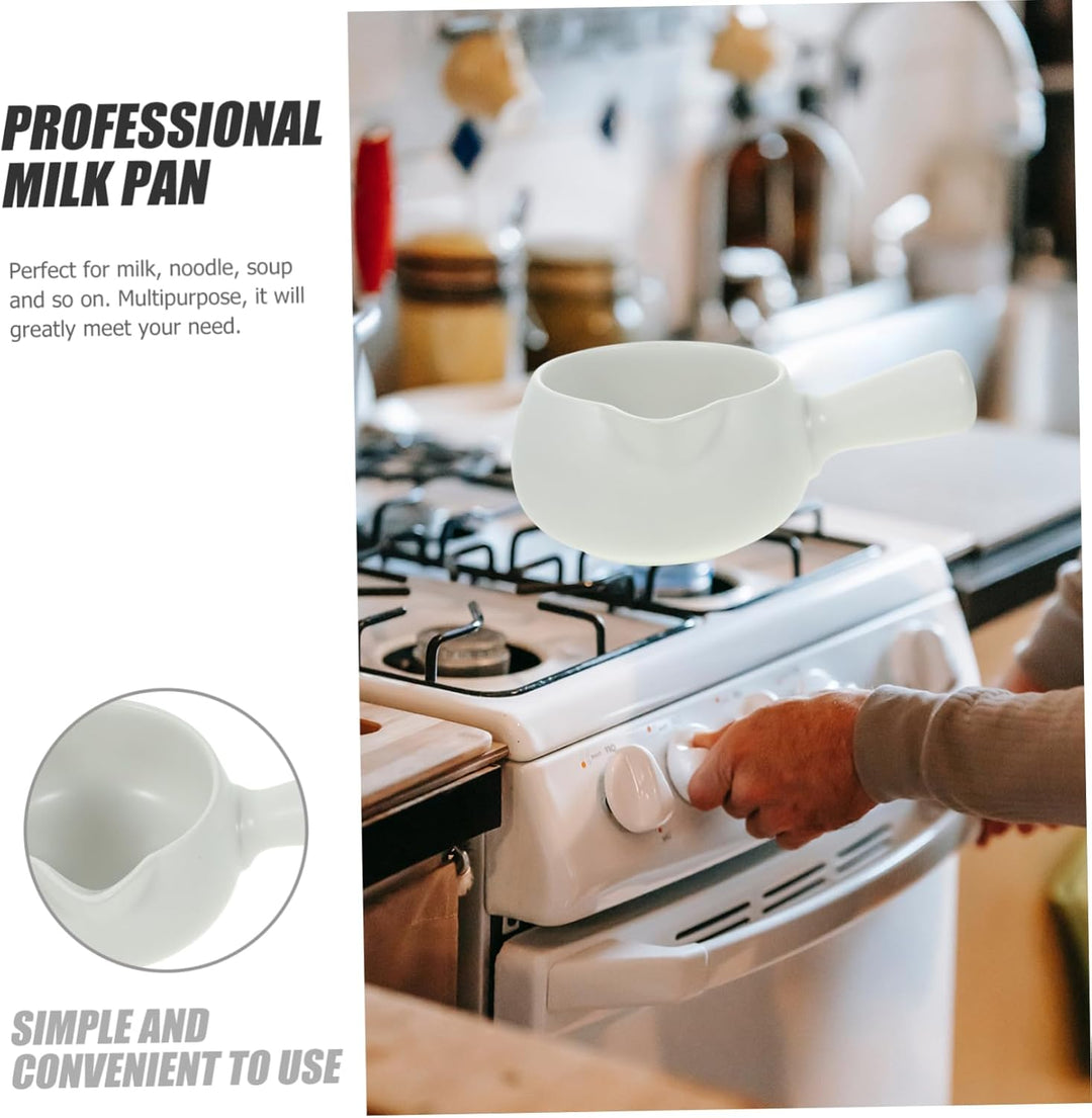 Cabilock Milchtopf Aus Keramik Keramiktopf Keramik Milchtopf Mini-butterwärmer Topfwärmer Auslaufpfa
