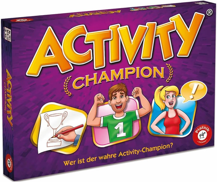 Piatnik 6051 6051-Partyspiel-Activity Champion | Partyspiel | Actvity Klassiker, Mehrfarbig Activity