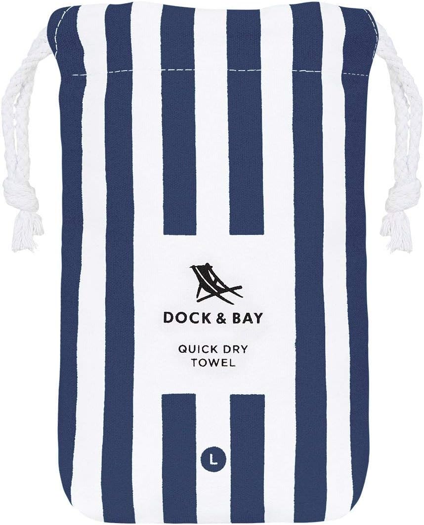 Dock &amp; Bay Strandhandtuch - Schnell trocknende Mikrofaser, ohne Sand - Kompakt, Leicht - 100% recyce