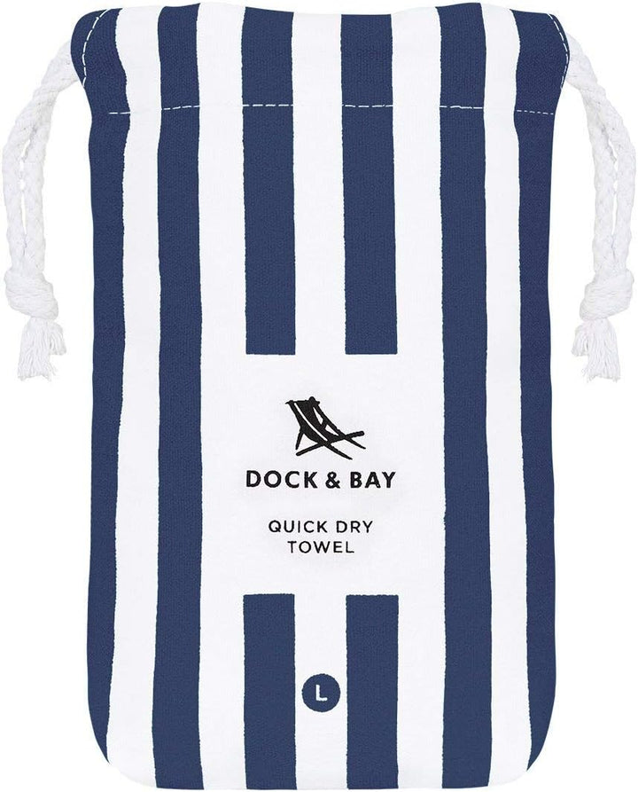 Dock &amp; Bay Strandhandtuch - Schnell trocknende Mikrofaser, ohne Sand - Kompakt, Leicht - 100% recyce