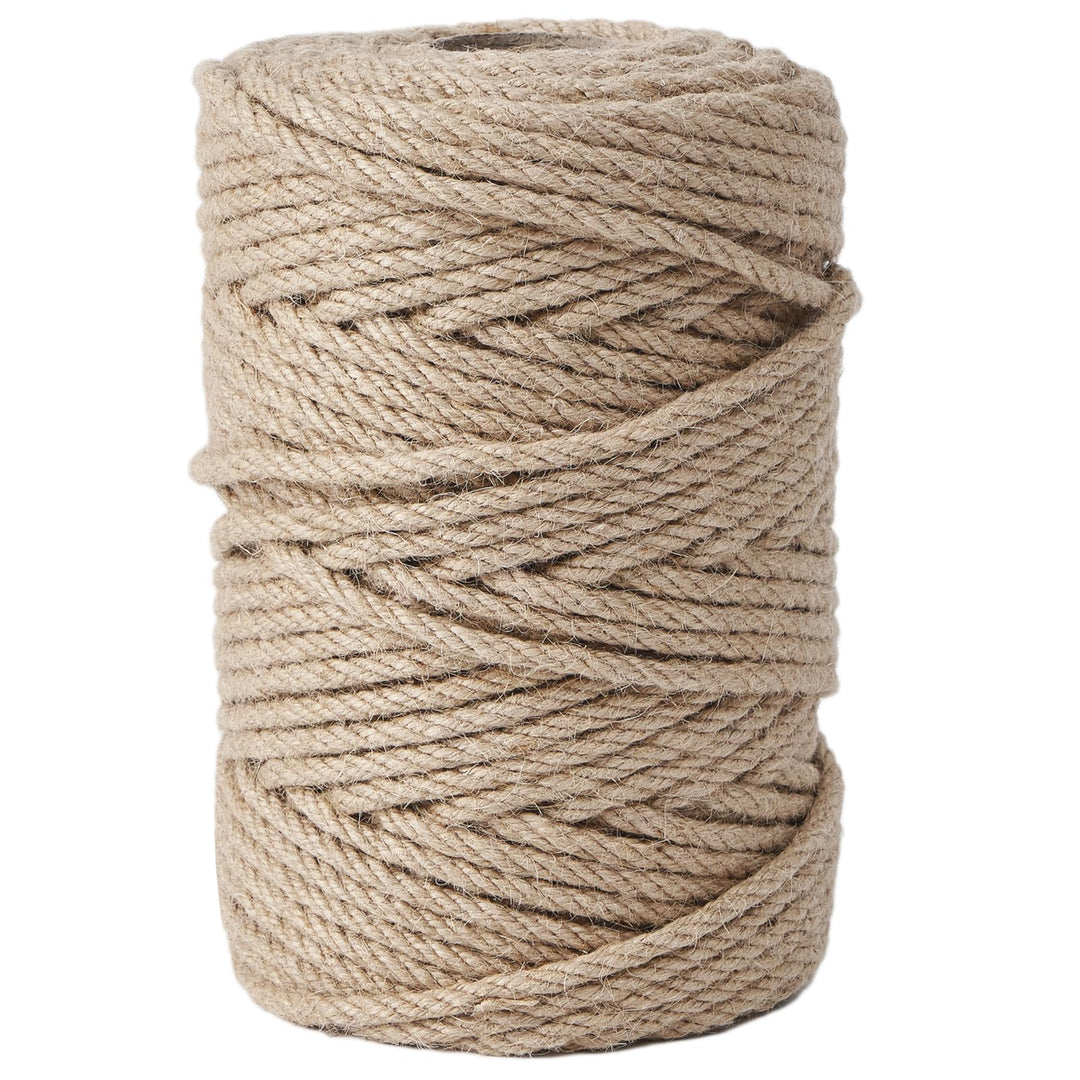 Juteschnur, Juteseil 8mm 20M Kordel Natur Hanfseil für Garten Schnur Paketschnur Pflanzen Kordel Bas