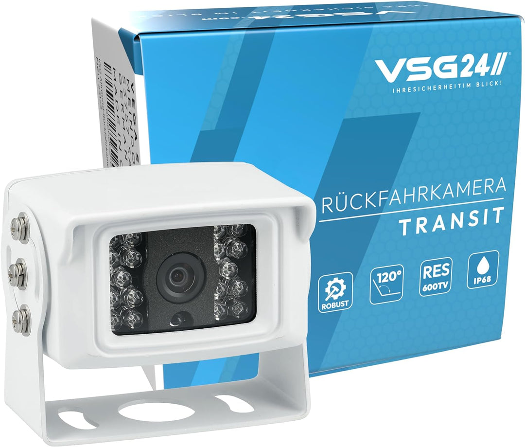 VSG24 Transit Robuste Schwerlast LKW Rückfahrkamera / einfaches Nachrüsten 12V-24V / Traktor Wohnmob