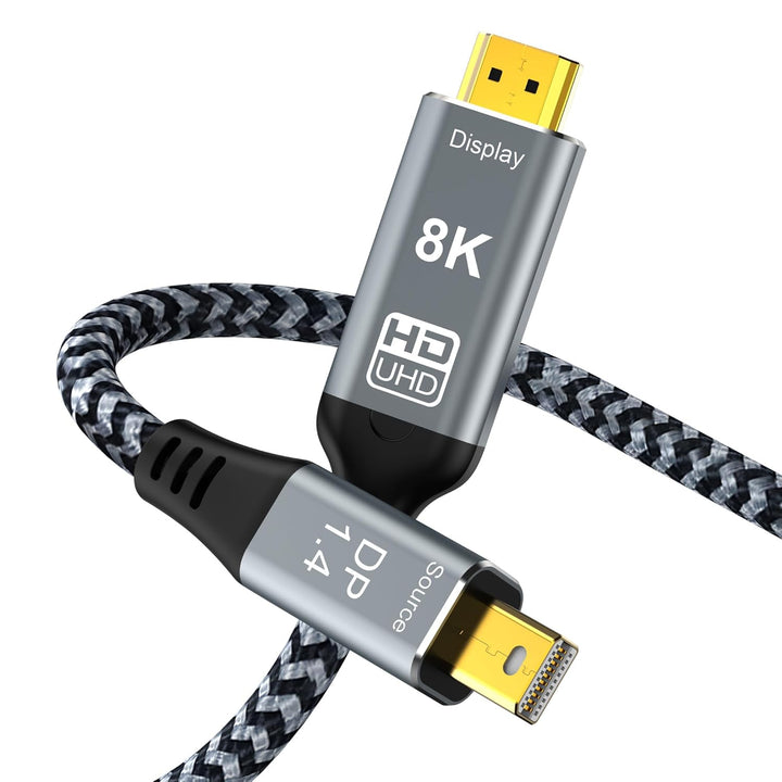 Mini-DisplayPort-auf-HDMI-Kabel, 1,8 m, 8K@60Hz, 4K@120Hz, unidirektional, Mini DP1.4 auf HDMI, Thun