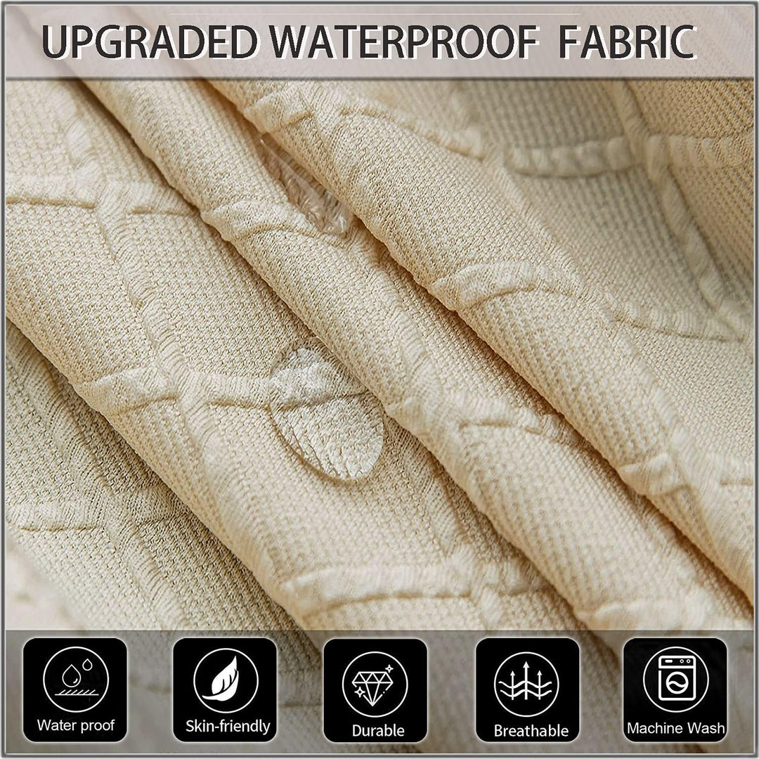 SHENGYIJING 1/2/4/6 PCS Diamond Lattice FStretch wasserdichte XL Stuhlhussen für Esszimmer, Spandex