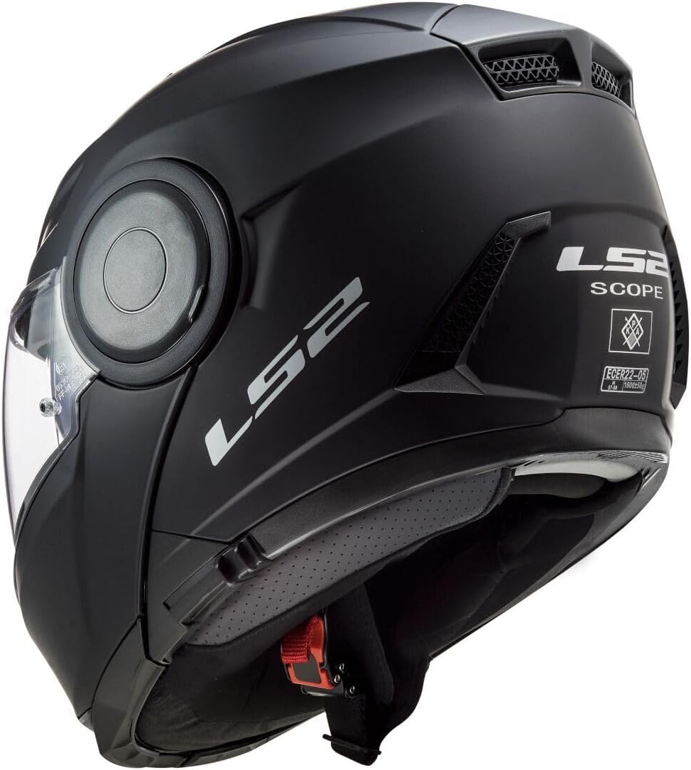LS2 Motorradhelm FF902 SCOPE SOLID MATT BLACK, Schwarz, XXL XXL Schwarz, XXL Schwarz