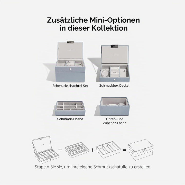 Stackers Altblau Mini Schmuckschatulle -2, Altblau