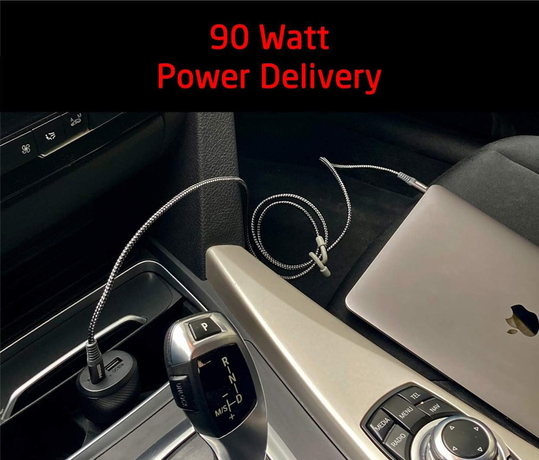 Pro User 2-Fach-USB Car Charger 108W (112.5W SCP) im Set: Auto Ladegerät mit 90W USB-C PD und USB-A