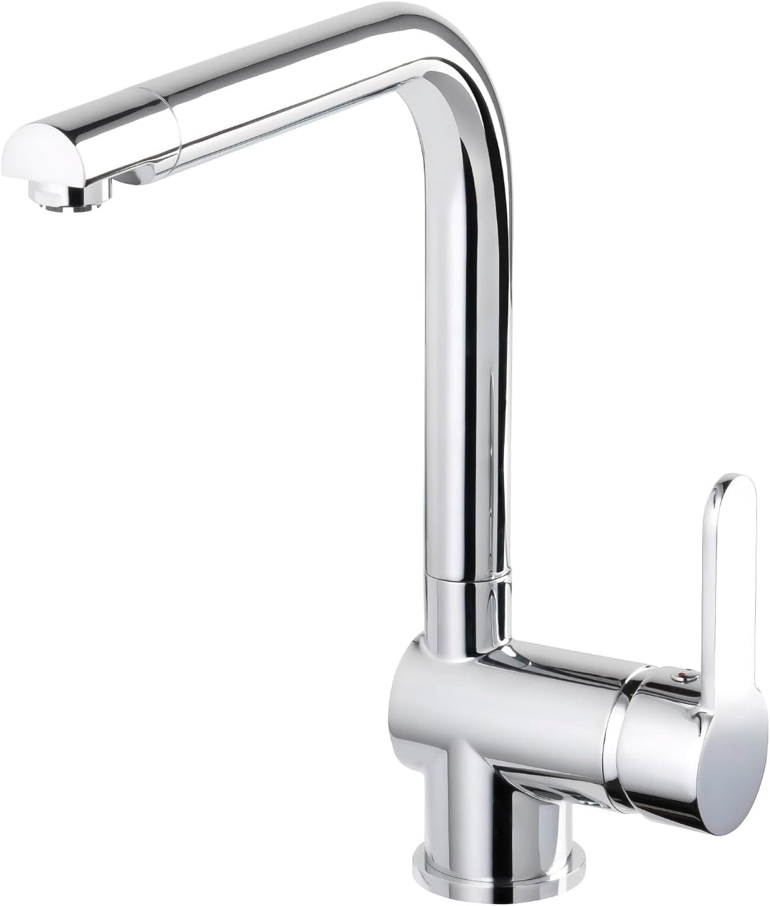aquaSu® Niederdruck Spültischarmatur Sanmix Style, für Boiler oder Warmwasseranschluss, hoher Auslau