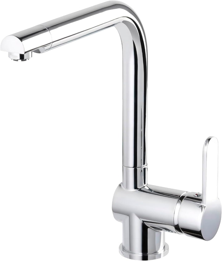 aquaSu® Niederdruck Spültischarmatur Sanmix Style, für Boiler oder Warmwasseranschluss, hoher Auslau