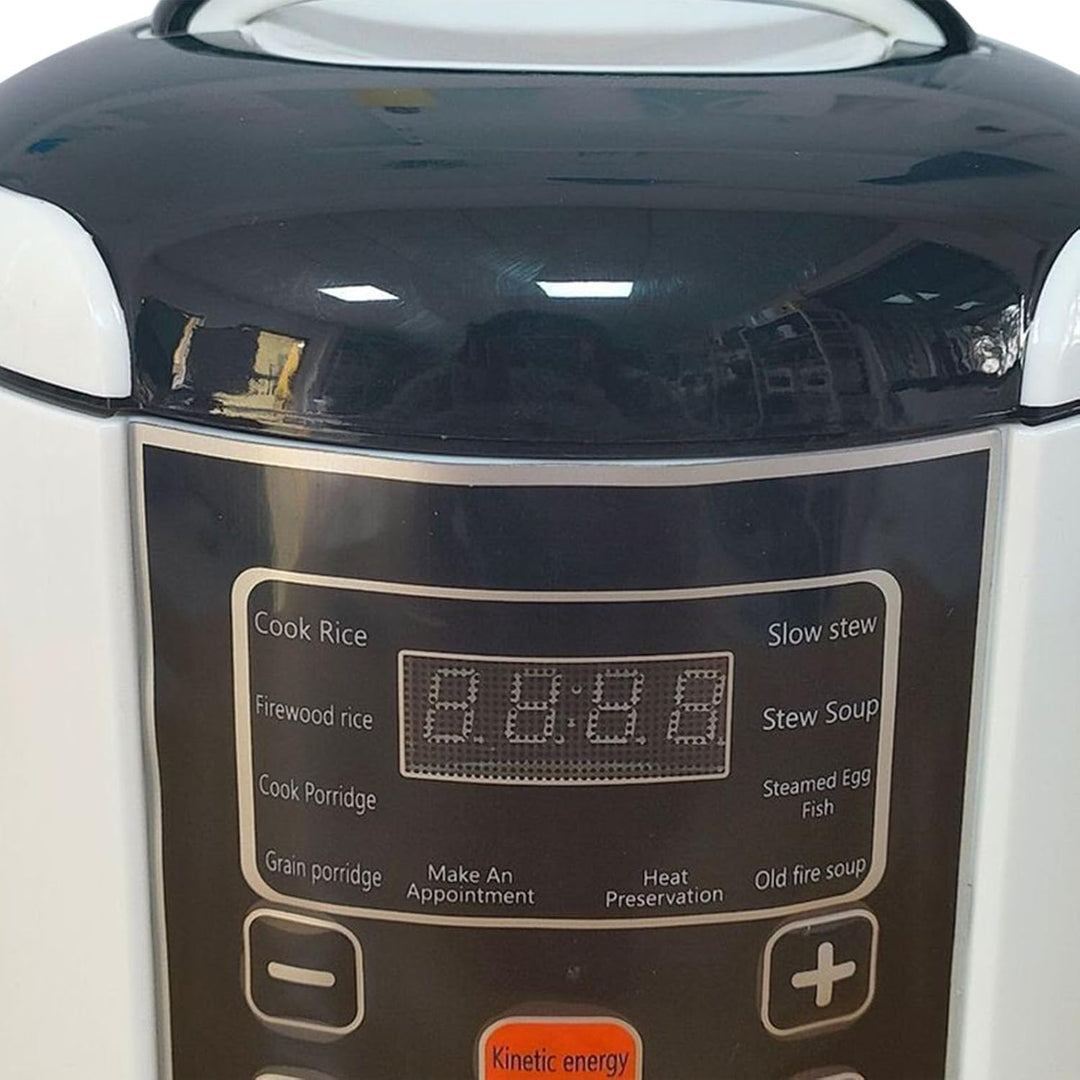 Dpofirs 2L Mini-Reiskocher, Antihaft-Topf, 2-4 Personen, Touch-Taste, Warmhaltefunktion, Kompakt und