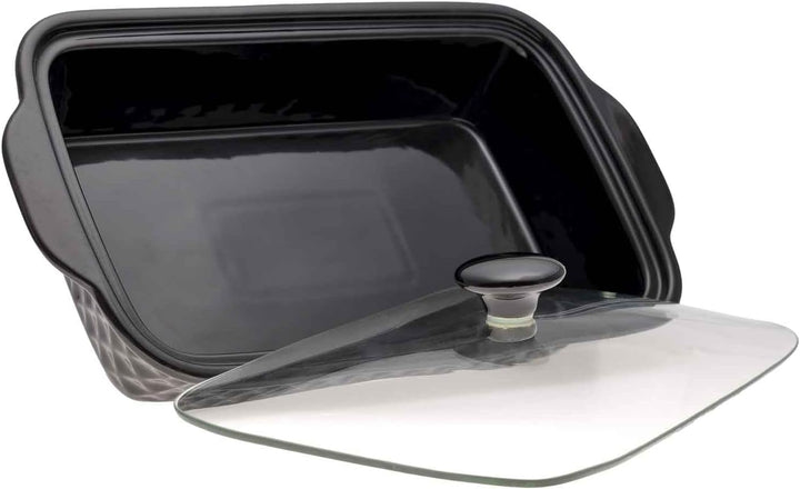 4BIG.fun Speisewärmer aus Keramik 2 L Chafing Dish Buffet-Set Keramik-Chafer Buffetwärmer Warmhalteb