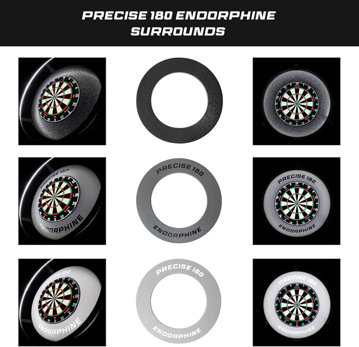 Dartboard Endorphine - Premium Dartboard mit One Piece Zahlenring - 18 Farben - Dartscheibe Nummernr