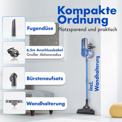 Clatronic® Bodenstaubsauger | Boden- und Handstaubsauger mit energiesparenden 600 Watt | Staubsauger