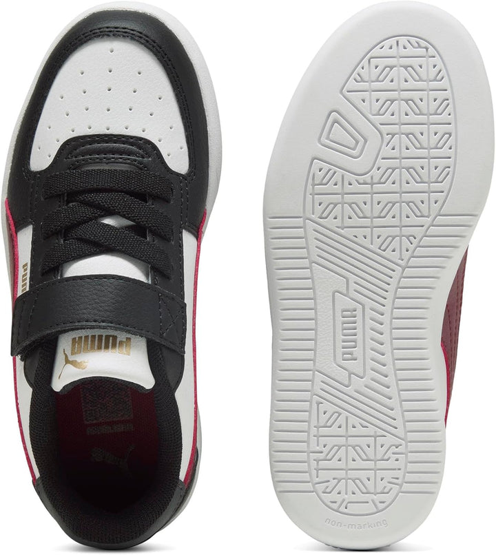 PUMA Unisex Kinder Caven 2.0 Ac+ Ps Sneaker 28 EU Puma Black Team Regal Red Puma White, 28 EU Puma B