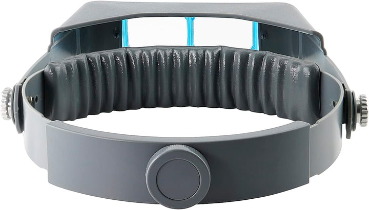 Meichoon Kopflupe Mit 4 Linsen 1,5X 2X 2,5X 3,5X Freihändiges Kopfband Lupe Zum Lesen Schmuck Identi