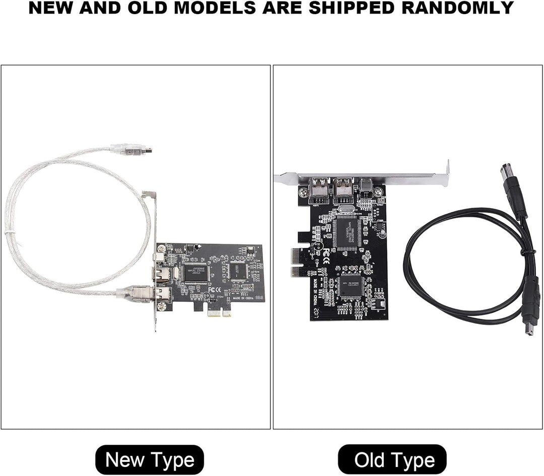 1394a-Controllerkarte, PCI-E PCI Express FireWire 1394a IEEE 1394-Controllerkarte mit Firewire-Kabel