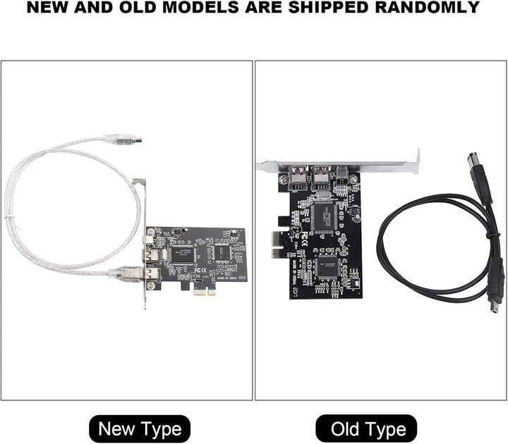 1394a-Controllerkarte, PCI-E PCI Express FireWire 1394a IEEE 1394-Controllerkarte mit Firewire-Kabel