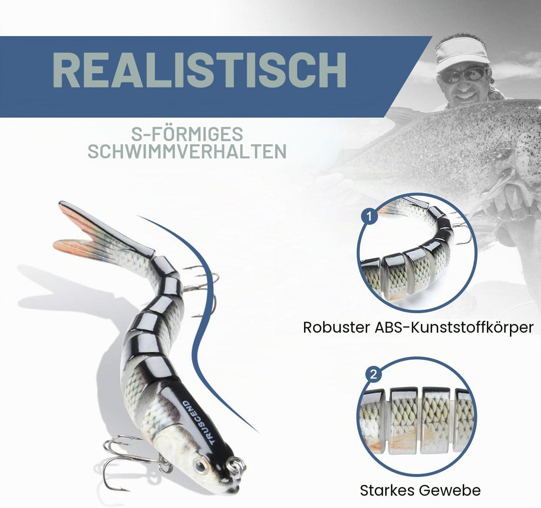 TRUSCEND Angelköder Crankbait, Alle Wasserschichten Serie, Hängend/Langsam/Sinkend Schwimmend/Sinken