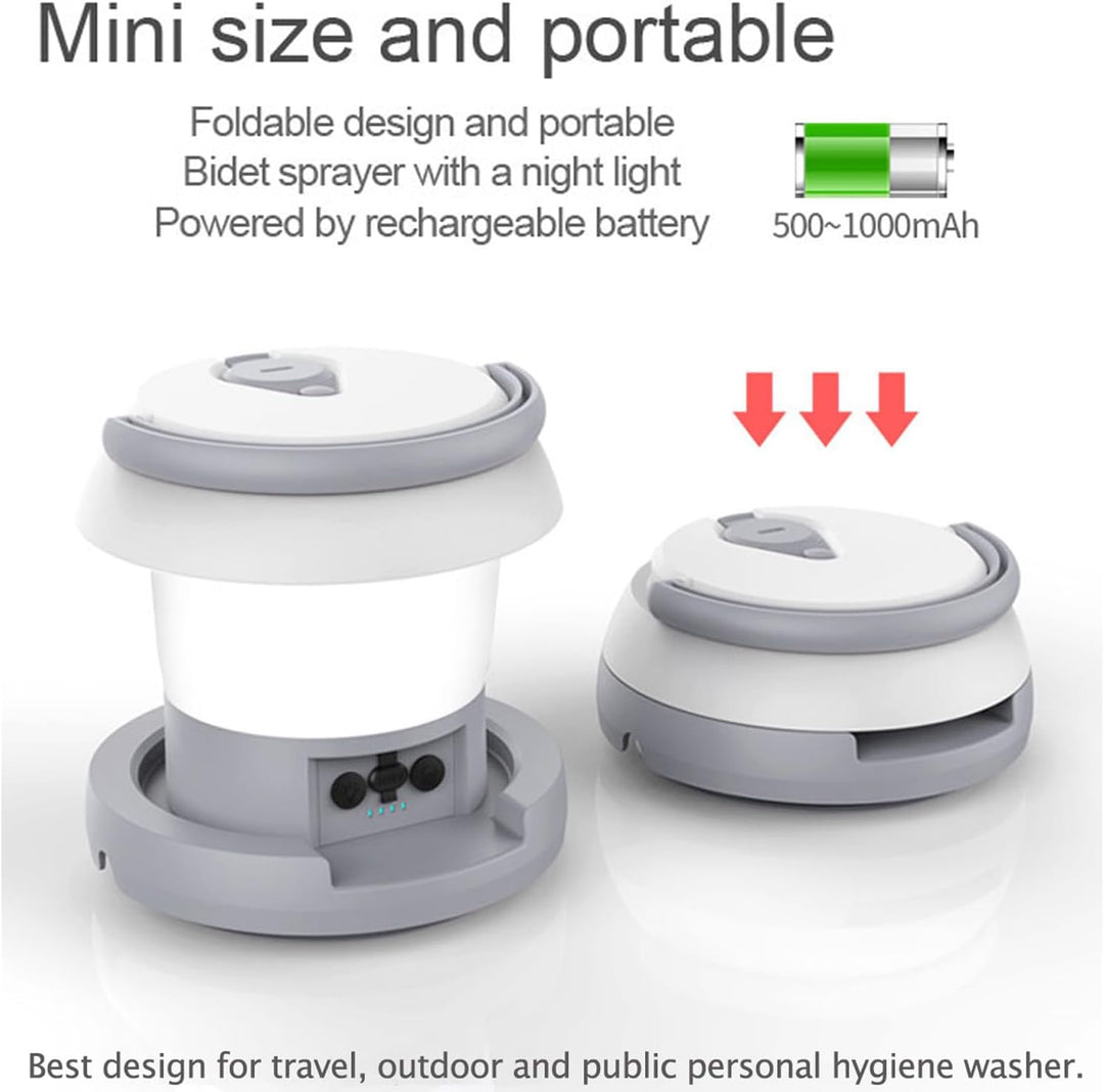 Zooma Portable Bidet, 1L Elektrisch Bidet, Reise Bidet Handbrause für Toilette Outdoor, Camping Flas