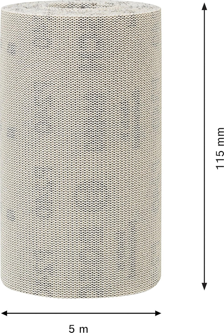 Bosch Accessories 1x Expert M480 Netzstruktur Schleifrolle (für Hartholz, Farbe auf Holz, Breite 115