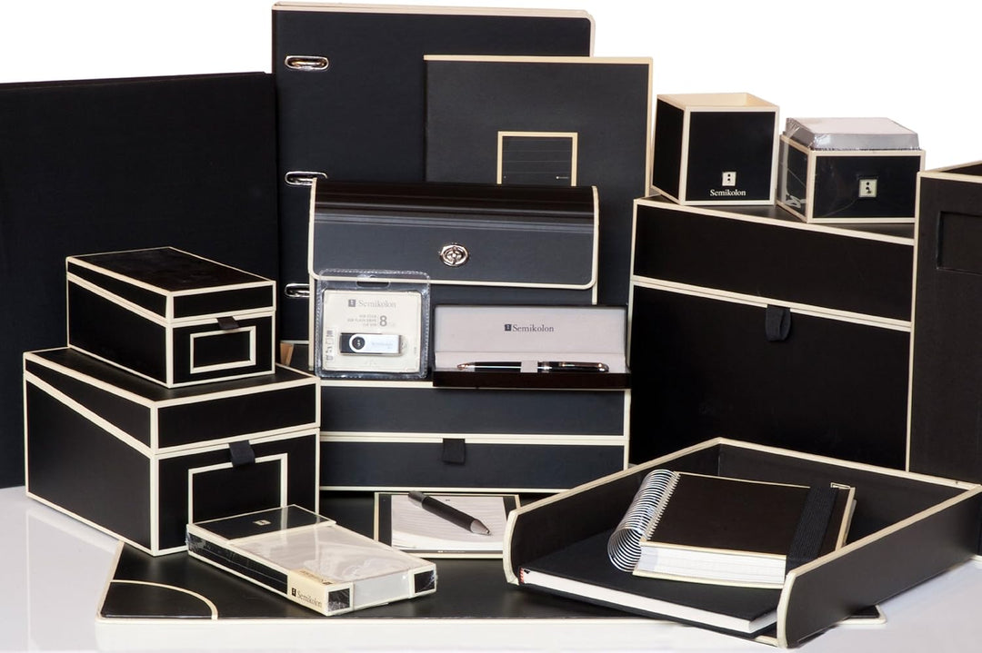 Semikolon 350983 Album Classic Small - 21,5 x 16 cm - 80 Seiten cremefarben, für 10 x 15 Fotos - bla