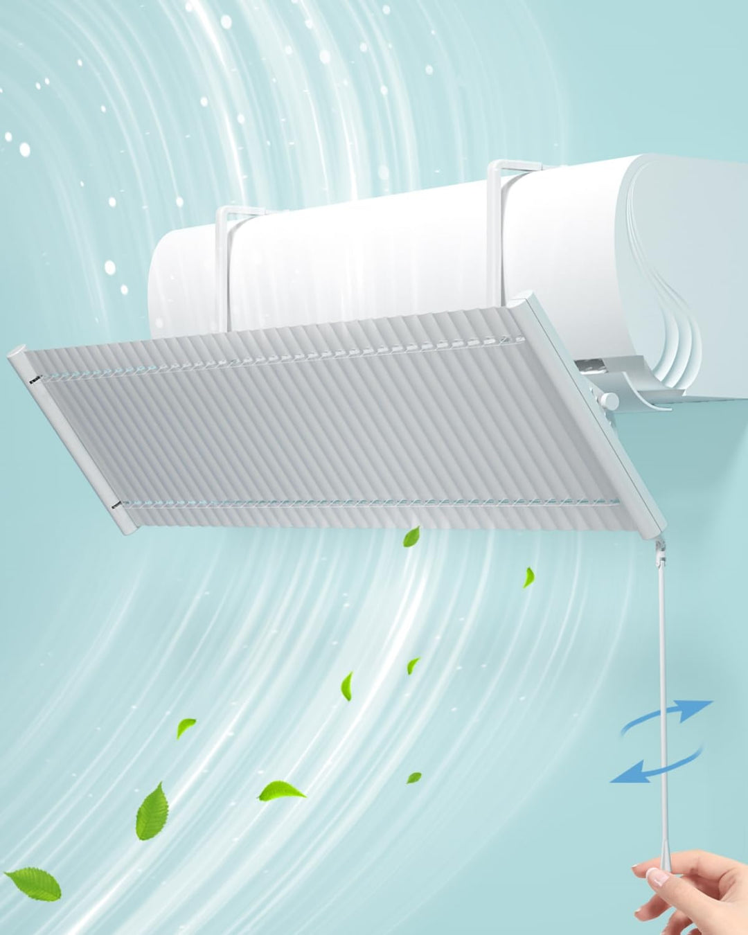 Windabweiser für Klimaanlage, einstellbar, Metall, Universal-Klimaanlage, für Haus/Büro, schwangere