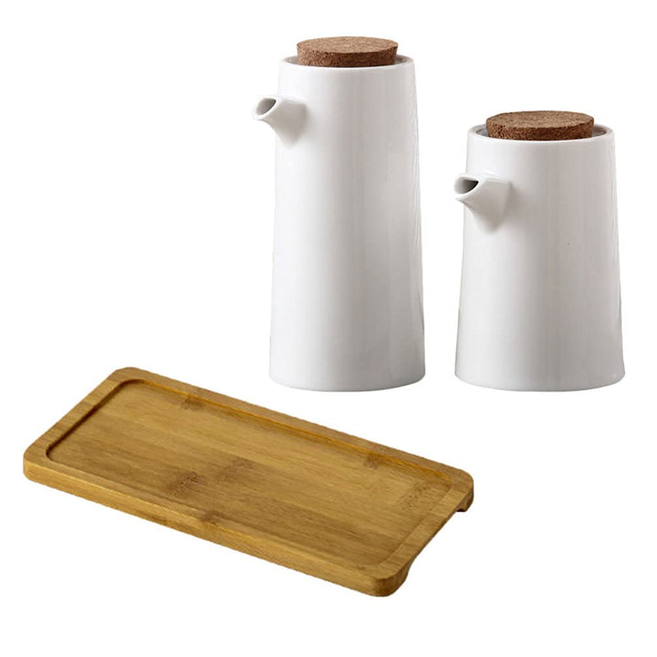 Lurrose Keramik-Ölspender, japanischer Stil, für Olivenöl, Sojasauce, Essig, Essig, Flüssigkeit, Gew