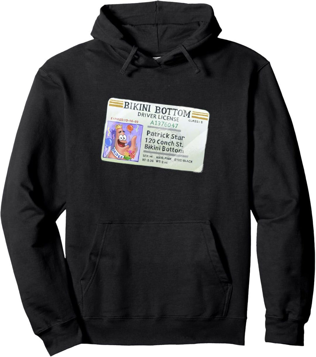 SpongeBob SquarePants Patrick Star Driver's License Pullover Hoodie