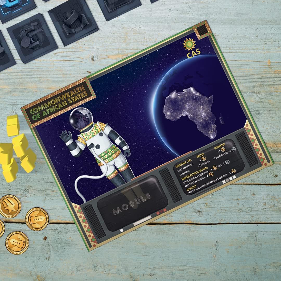 iDventure Escaping Earth Semi-kooperatives Strategiespiel mit Bluff Elementen | 2-4 Spieler | Ab 10+