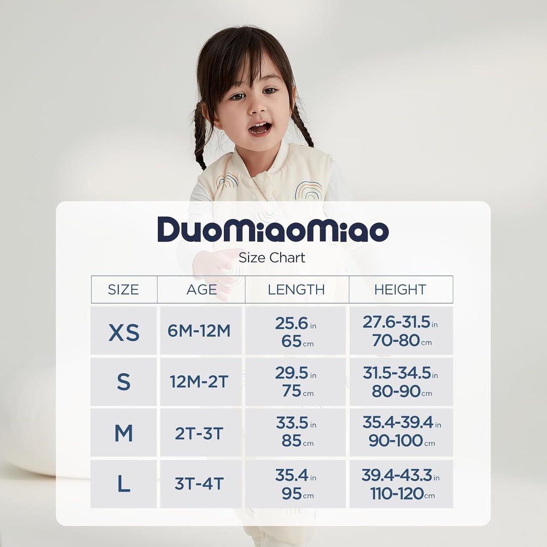 Duomiaomiao Baby Sommerschlafsack, Schlafsack mit füssen 0.5 tog, Dünne Sommer Schlafsack mit füssen