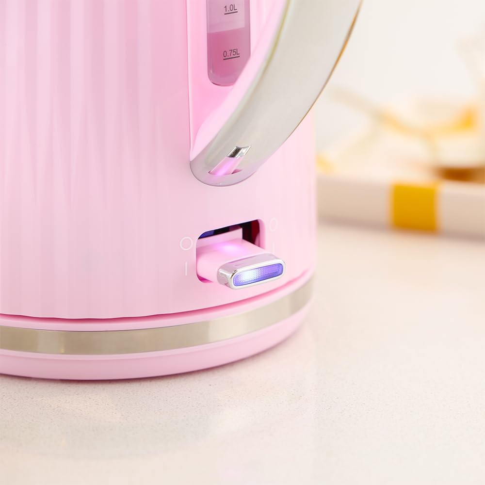 Russell Hobbs Wasserkocher (für heisses Wasser, Tee oder Kaffee, 1.7L, Deckelöffnung per Knopfdruck,
