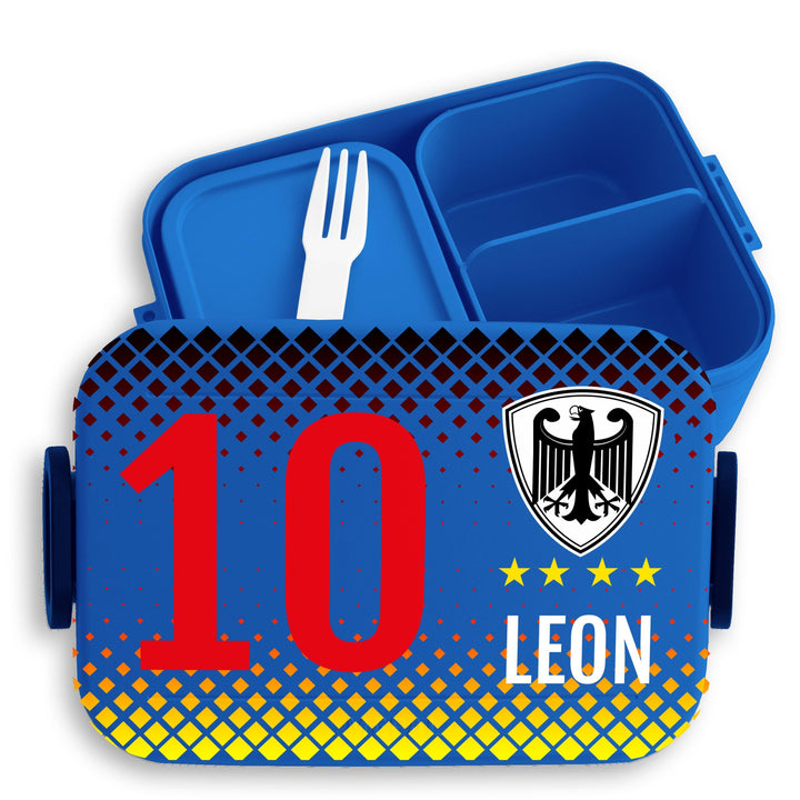 Kinder Bento Box Midi Lunchbox für Mepal Bentobox - Fussball - Deutschland Fussball Brotdose Germany