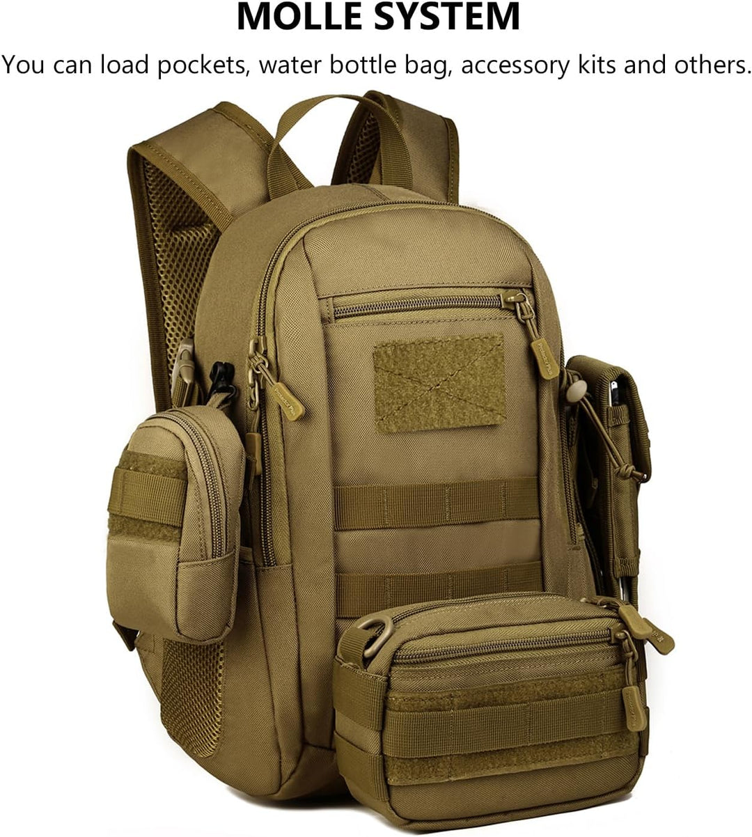 Rucksäcke für Taktischer Mini Tagesrucksack Fahrrad Wandern Bergsteigen Radfahren Rucksack Molle-Tas