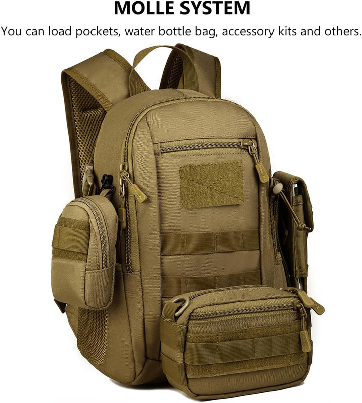 Rucksäcke für Taktischer Mini Tagesrucksack Fahrrad Wandern Bergsteigen Radfahren Rucksack Molle-Tas
