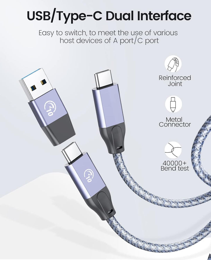ORICO USB C Hub, USB 3.2 GEN 1 Hub mit TF/SD Kartenleser, 3 USB A Ports, 5 Gbps USB Verteiler, 0.5M