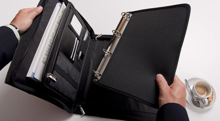 WEDO 58 5701 Fächer- and Ordnungsmappen, Orgamappe A4, Schwarz