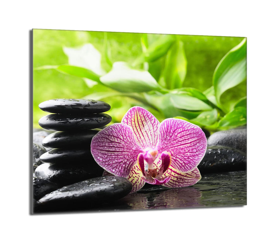 Herdabdeckplatte 60x52 Einteilig Glas Elektroherd Induktion Herdschutz Spritzschutz Glasplatte Deko