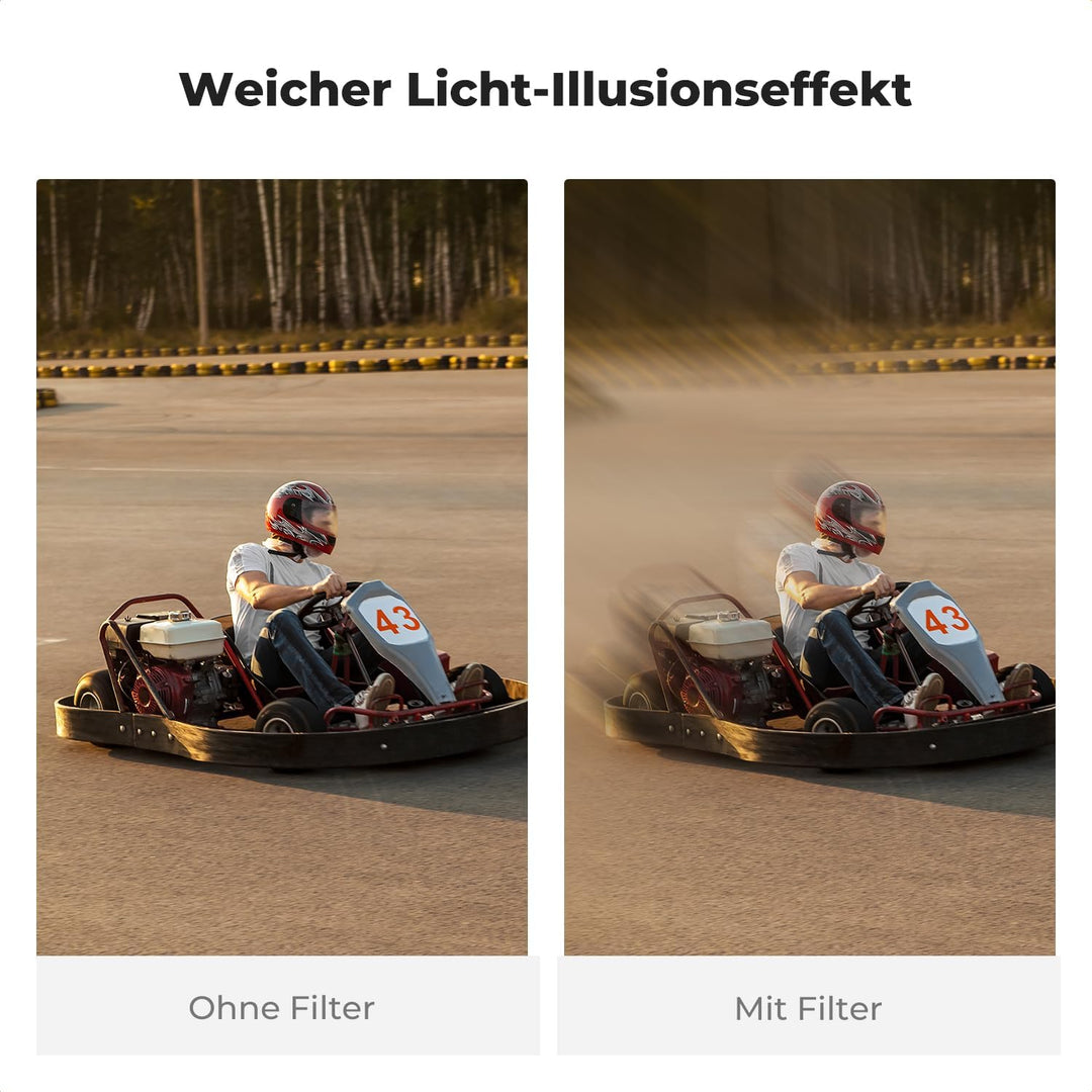 K&F Concept B-Serie Filter Objektiv mit Bewegungsunschärfe-Effekt für Handys und Kameras, Filter für