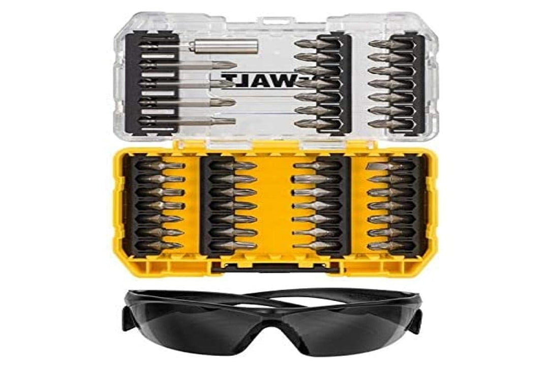 DT70703 Screwdriving Set, 47 Piece + Safety Glasses 42x 25 mm; 4x 50 mm + 2 pcs, 42x 25 mm; 4x 50 mm